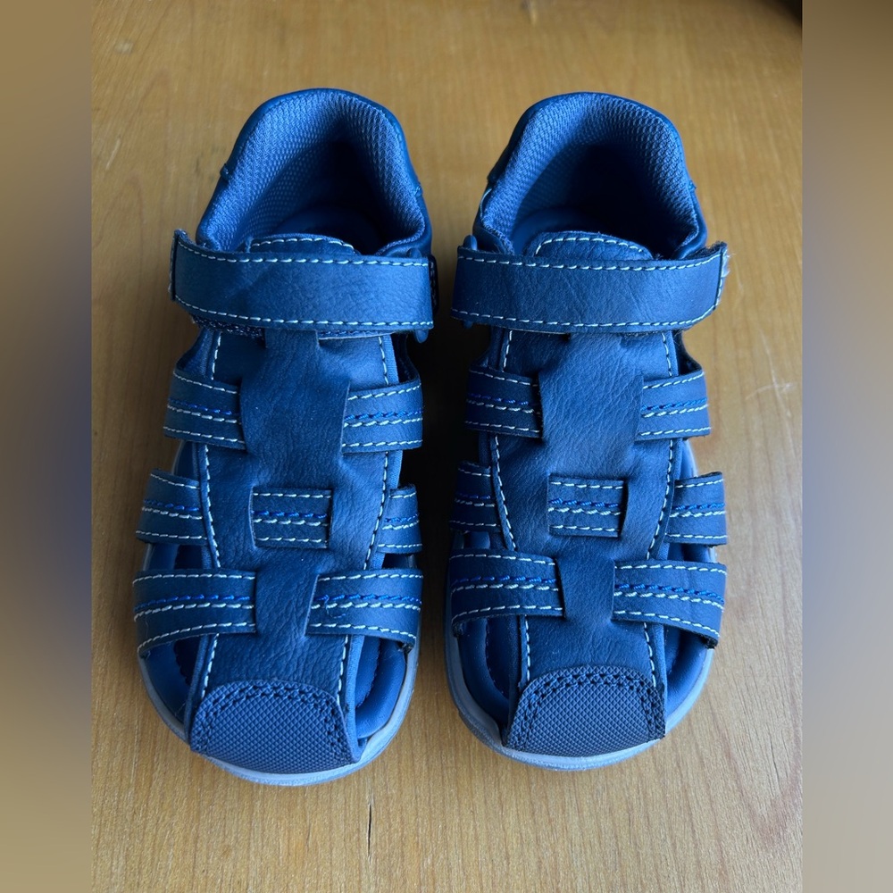 Stride Rite Wallace Navy Boys Sandal Size 10M